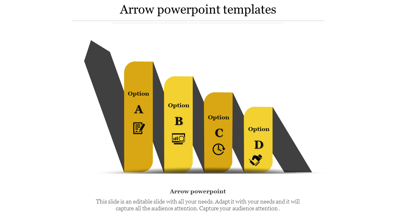 arrows powerpoint templates-Yellow